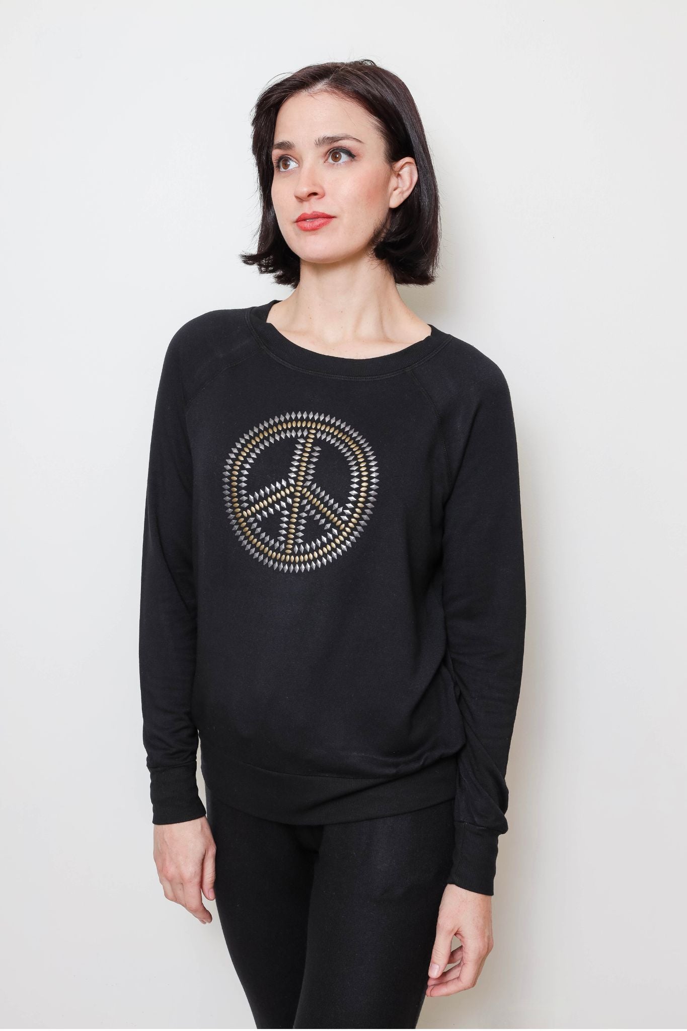 Studded Peace Sweatshirt