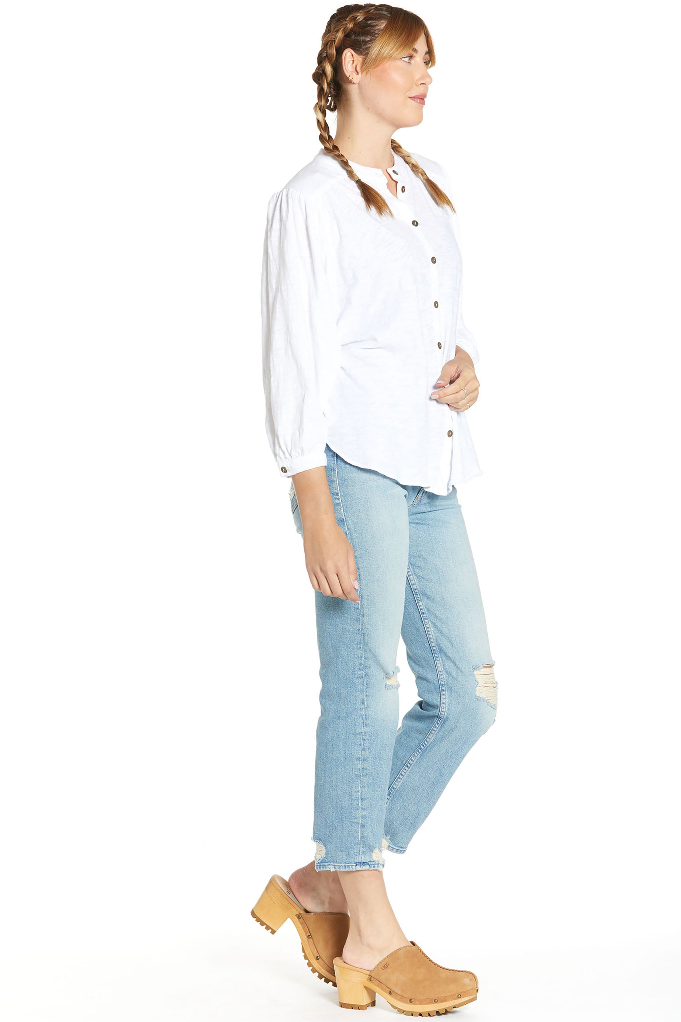 Organic Cotton Slub Ojai Blouse